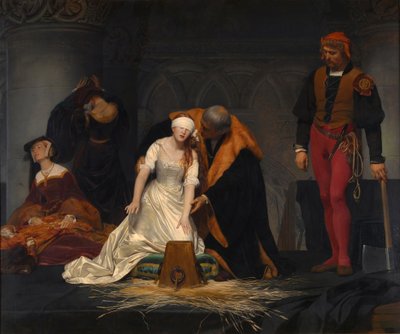 The Execution of Lady Jane Grey in the Tower of London, 1554 by Paul Delaroche